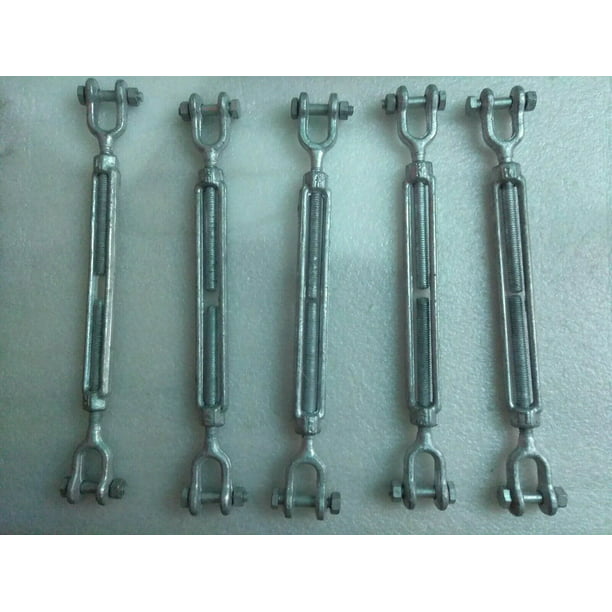 3/8 x 6 Turnbuckle JAW JAW Pulley Galvanized Drop Forge Turnbuckle 